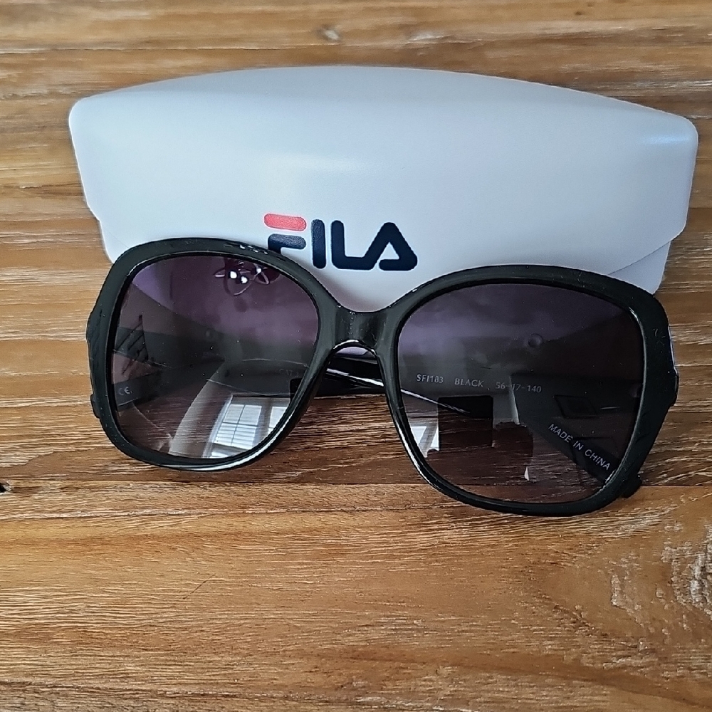 FILA Black Oversized Sunglasses for Women